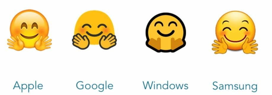 Как выглядят emoji на разных устройствах